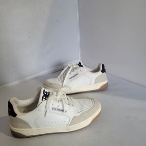 Sam Edelman Womens Harper Sneaker White/Black& Gray Size 7M